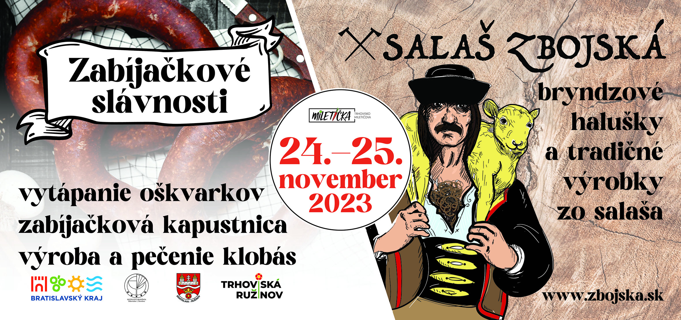 Salaš zbojská a zabíjačkové slávnosti na Miletičke