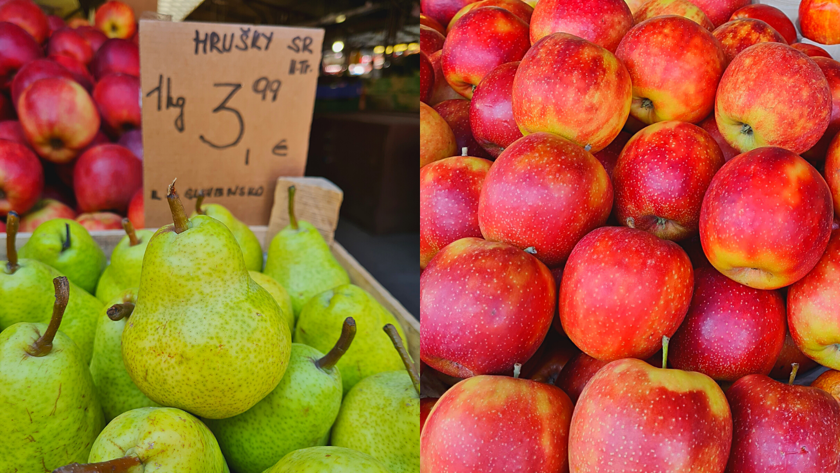 Na Trhovisku Miletičova začali predávať nové jablká a hrušky z Piešťan